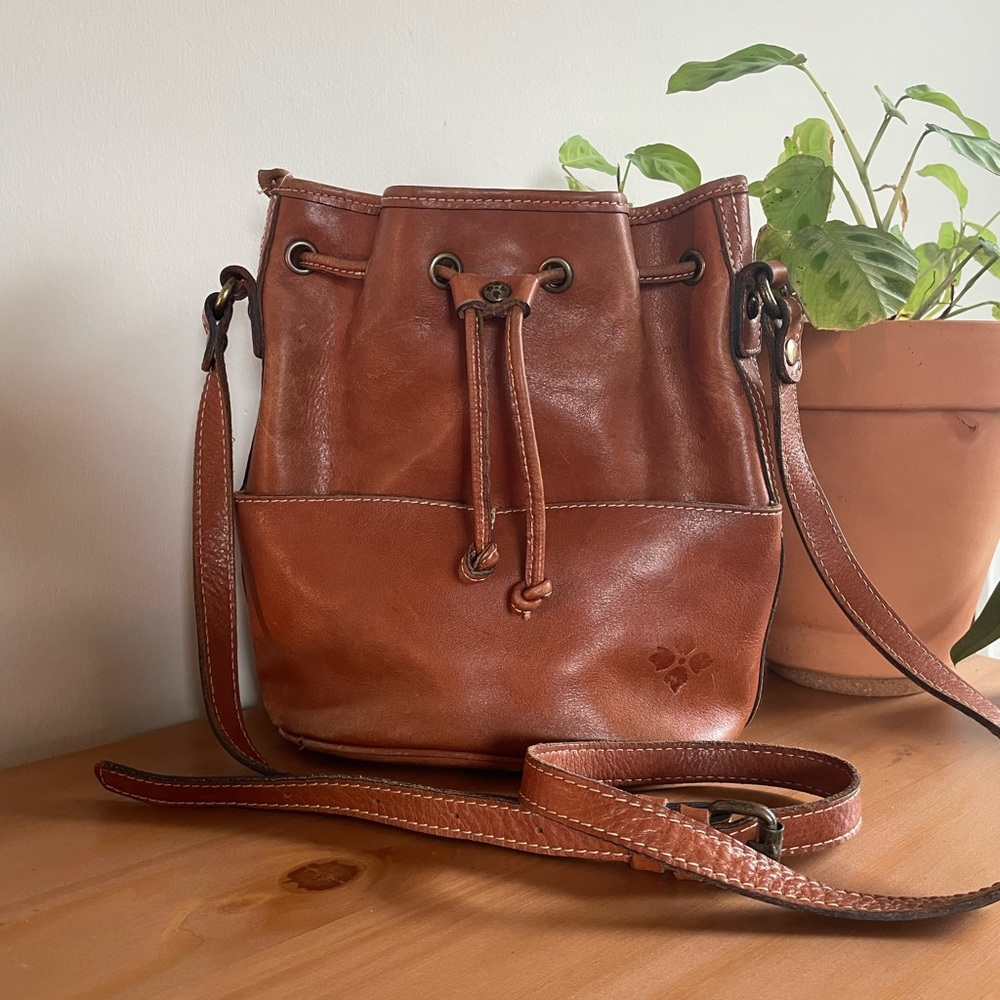 Patricia Nash Leather Bucket Bag